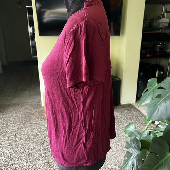 Mossimo Supply Co. Pink Fitted Short Sleeve T-Shirt - Picture 2 of 6